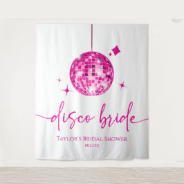 Tapete De Parede Chá de panela cor-de-rosa Disco Ball Disco Brilho