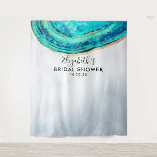 Tapete De Parede Chá de panela Fotografia Fundo do Teal Dourado Aga