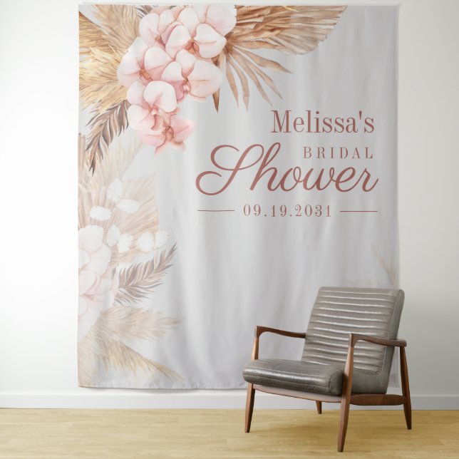 Tapete De Parede Chá de panela Pampas Grass Boho (In Situ)