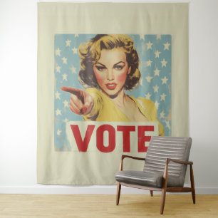 Tapete De Parede Chamada Patriótica à Ação: Vote!