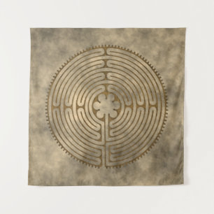 Tapete De Parede Chartres Labyrinth - Símbolo Espiritual Antiquado
