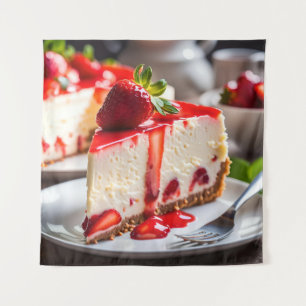 Tapete De Parede Cheesecake de Morango