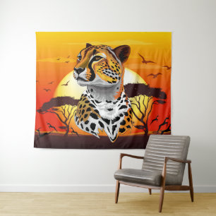 Tapete De Parede Cheetah African Feline Wild Animal