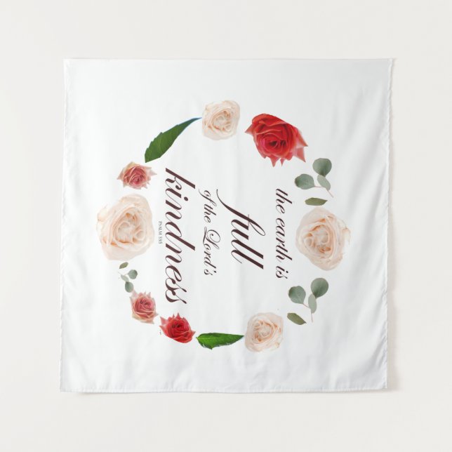 Tapete De Parede cheio psalm 33 (Frente (Horizontal))