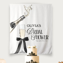 Chic Champanhe Bridal Shower Preto e Branco
