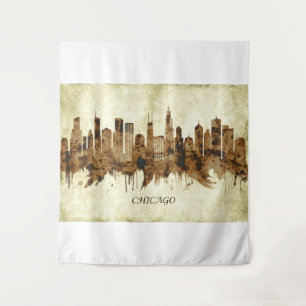 Tapete De Parede Chicago Illinois Cityscape