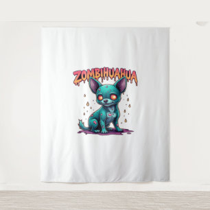 Tapete De Parede Chihuahua Chi Chichi Chiwawa Zombie Halloween