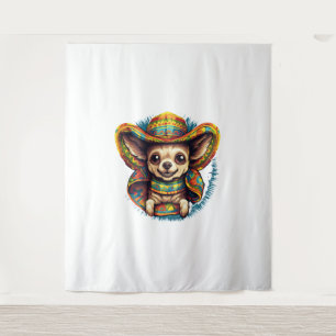 Tapete De Parede Chihuahua Mexico Cinco de Mayo Funny Dog