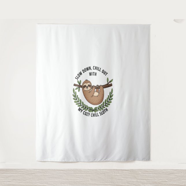 Tapete De Parede Chill Sloth, USA Animal (Frente)