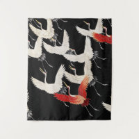 Chinoiserie Grou Voador Zen Minimalista Arte Kimon