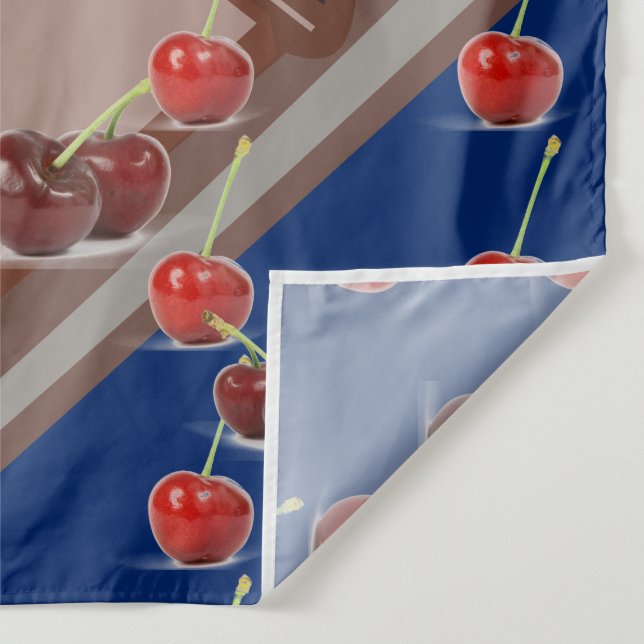 Tapete De Parede Choolate multifuncional e cerejas c/ Royal Blue (Detalhe)