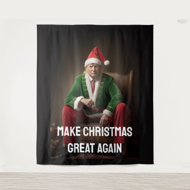 Tapete De Parede Christmas Elf Donald Trump (Frente)