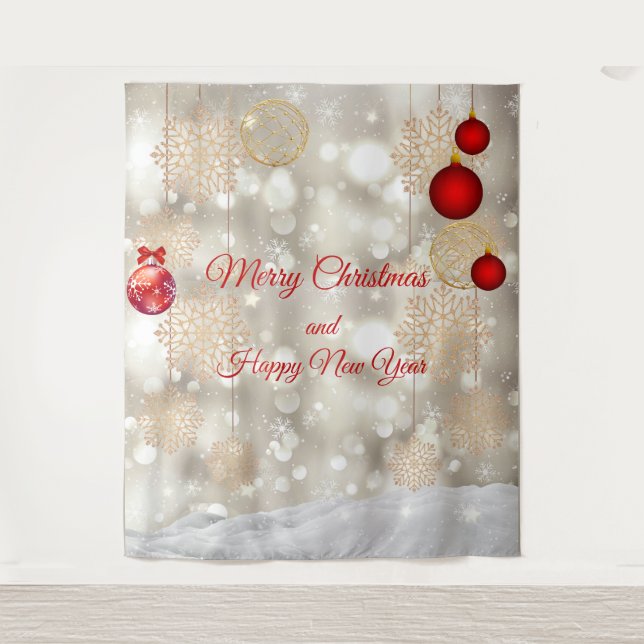 Tapete De Parede Christmas Simple Backdrop  (Frente)