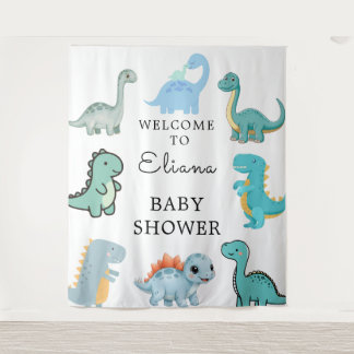 Tapete De Parede Chuva de Bebê Dinossauro Pequeno Fofo