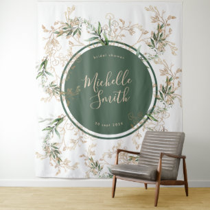 Tapete De Parede Chuva de Noiva Boho Moderno Abstrato Dourado Eucal