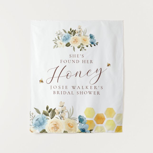Tapete De Parede Chuva de Noiva Floral Abelha (Frente)