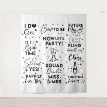 Chuva de presentes texto preto cabine de fotos Fun