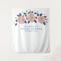 Chuva Nupcial Estilosa de Flores Azuis de Jardim P