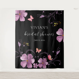 Tapete De Parede Chuveiro de Noiva Elegante Baho Ele Me Dá Borbolet