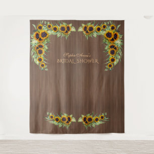 Tapete De Parede Chuveiro de Noiva Girassóis Rústicos Fotografia Ca