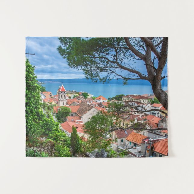 Tapete De Parede Cidade croata de Omis (Frente (Horizontal))