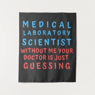 TAPETE DE PAREDE CIENTISTA DE LABORATÓRIO MÉDICO SEM MIM SEU MÉDICO