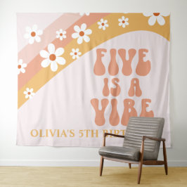 Tapete De Parede Cinco é uma faixa de aniversário de Vibe Groovy Da