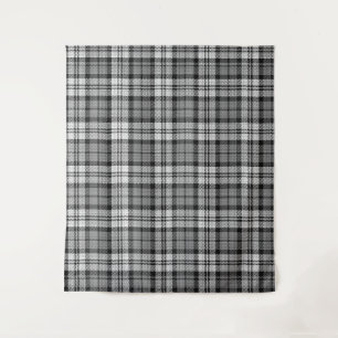 Tapete De Parede Cinza Blackwatch Tartan Xadrez
