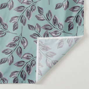 Tapete De Parede Cinza de aquarela, galhos pretos em tartaruga