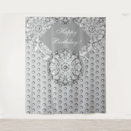 Tapete De Parede Cinzas de rendas cerâmicas