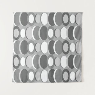 Tapete De Parede Cinzas dos círculos de Abstrato
