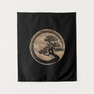 Tapete De Parede Círculo do zen de Enso e ouro da árvore dos