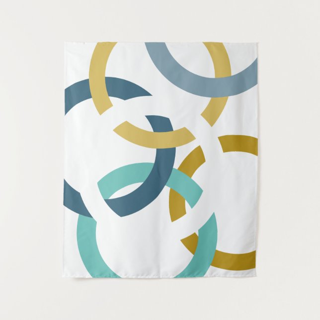 Tapete De Parede Círculos ligados (Frente)