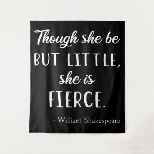 Tapete De Parede Citação de Shakespeare - Pequena, mas Feroz II