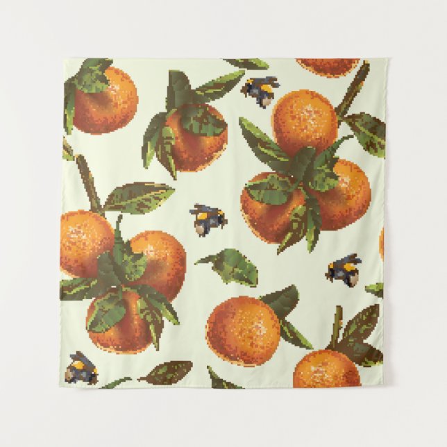 Tapete De Parede Citrus & Bumblebee: Vintage sem carne (Frente)