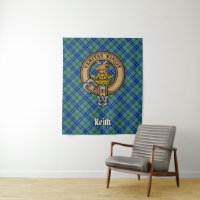Clan Keith Crest sobre Tartan