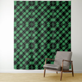 Tapete De Parede Classic Holiday Green Checkered Pattern