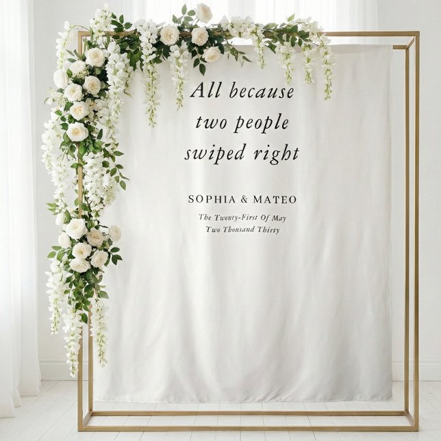 Tapete De Parede Classic Typography Quote Wedding (Criador carregado)