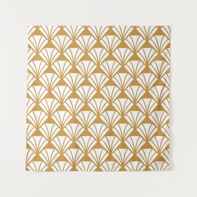 Tapete De Parede Clássico Geométrico: Art Deco Elegance. (Frente)
