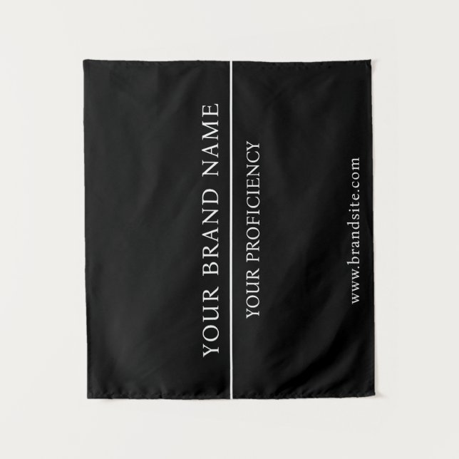 Tapete De Parede Classy Minimalist White Text Black Wall Design (Frente)