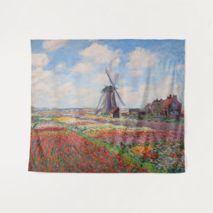 Tapete De Parede Claude Monet - Campo das Tulipas na Holanda