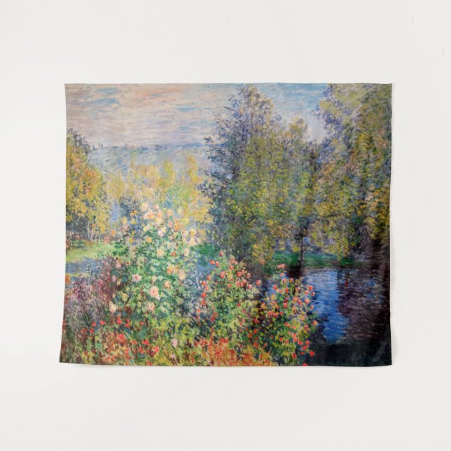 Tapete De Parede Claude Monet - Canto do Jardim de Montgeron (Frente (Horizontal))