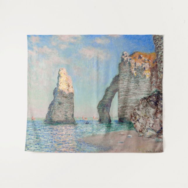 Tapete De Parede Claude Monet - Cliff em Etretat (Frente (Horizontal))