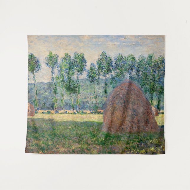 Tapete De Parede Claude Monet - Haystacks perto de Giverny (Frente (Horizontal))