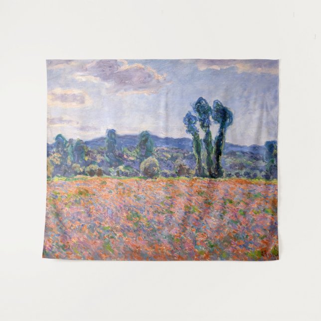 Tapete De Parede Claude Monet - Poppy Field 1890 (Giverny) (Frente (Horizontal))