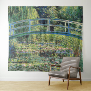 Tapete De Parede Claude Monet - Water Lily Pond & Japanesese Bridge