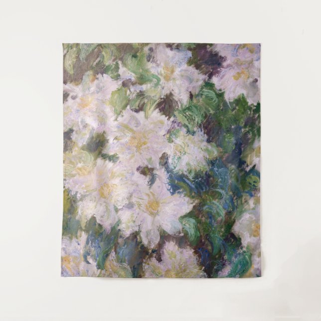 Tapete De Parede Claude Monet - White Clematis (Frente)