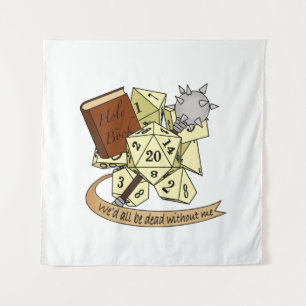 Tapete De Parede Cleric Dice Design