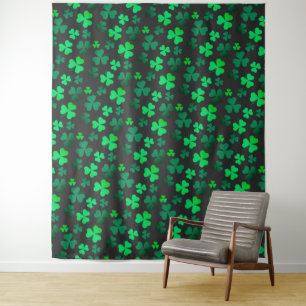 Tapete De Parede Clover Shamrock Dia de São Patrício verde irland
