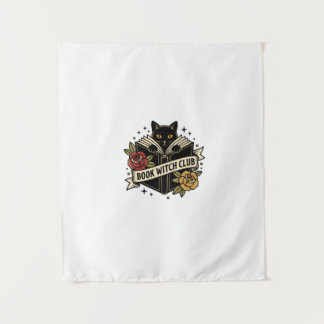 Tapete De Parede Clube do Gato Bruxa Livro Logotipo